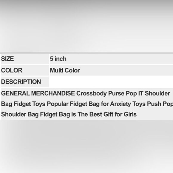 NEW … POP IT “Fidgit” Tie Dye Purse - Picture 6 of 6